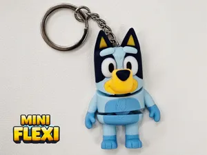 Bluey Mini Flexi – Articulated Toy  Multiple Color