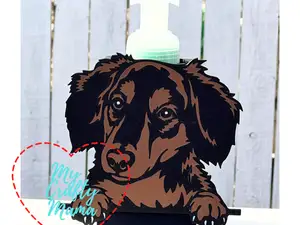 Clip on Daschund Bath & Body Soap - Pencil cup
