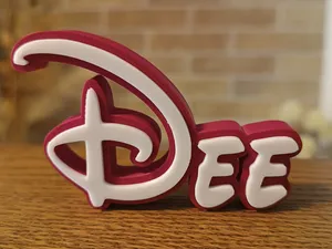 Dee Disney Name Sign Decorated Room child Birthday