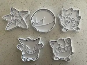 Pokemon Cookie cutters and stamps