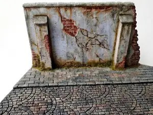 WW2 Street Diorama Base – Realistic Urban Ruins