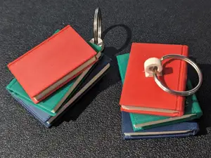 Book Stack Keychain