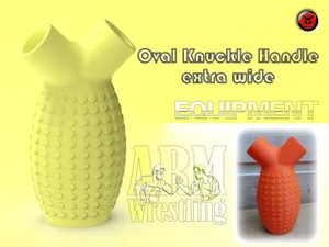 Armwrestling Oval Knuckle Handle extra wide