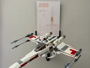Support mural pour Brique X-Wing 9493 - Version 2