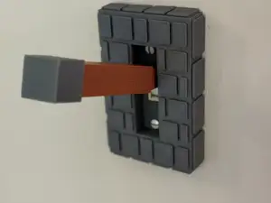 Minecraft Light Switch with Lever - Single switch