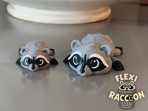 Flexi Raccoon – Print-in-Place Articulated Model