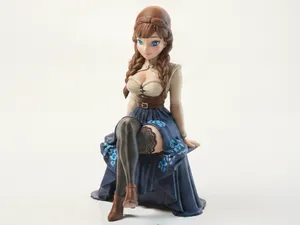 Anna Frozen Princess Figurine 3D Printable