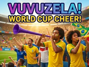 World Cup Roar: Foldable Vuvuzela