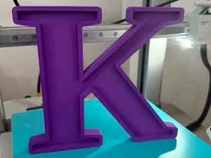 Lettera 3D personalizzabile incavo custom no ams