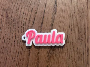 Paula name keychain