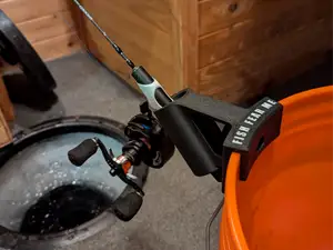 Ice Fishing Bucket Rod Holder - Locking Screw