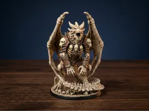 Bone Dragon - Undead Dracolich Tabletop Model