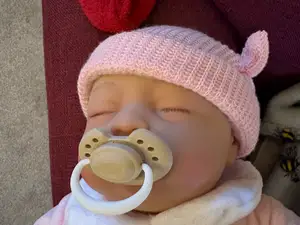 Magnetic pacifier for reborn doll