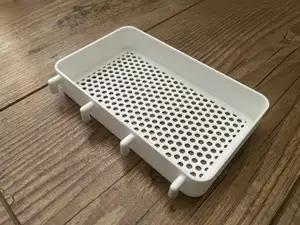 Skadis tray with honeycomb bottom, 145x85x25mm