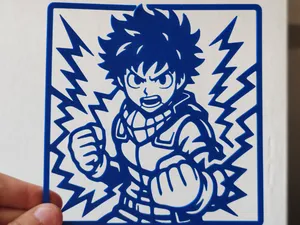 Art mural 2D Midoriya My Hero Academia