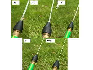 High-Pressure Water Hose Nozzle Set (0.25"–0.075")