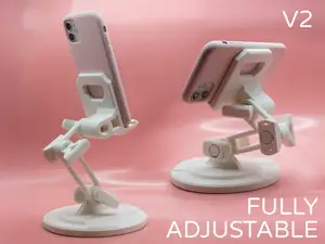 Adjustable Phone Stand That Locks by Pork3D.com