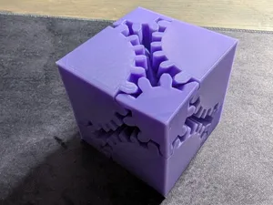fidget gear cube, modified peg