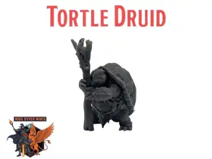 DnD TTRPG Tortle Druid Miniature