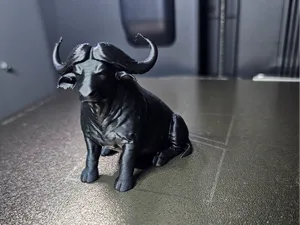 Büffel sitzend - Tiere aus aller Welt