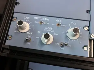A320 WX panel