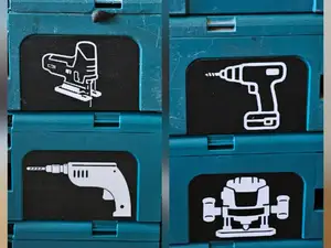 Makita Makpac  Schilder verschiedene Piktogramme