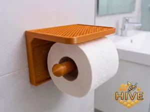 Toilet Paper Holder Print in Place | Hive Series