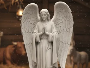 Arcangelo Gabriele realistico per presepe natività