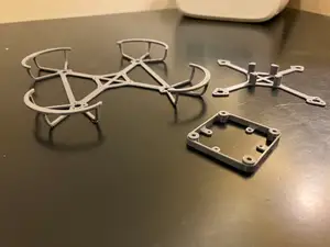 75mm 3D-Printed Presstressed FPV Drone Frame