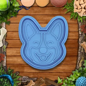 Dog - Corgi head cookie cutter / stamp