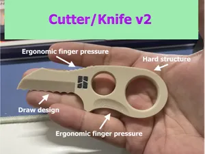 Cutter Knife v2 small & strong