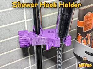 Modern Shower Hook Holder V2