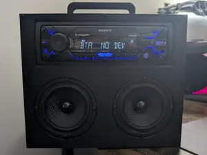 Amplified Car Radio Boombox AC Wall Plug