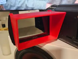 Sonnenblende/Sichtschutz Sony Camcorder AX53