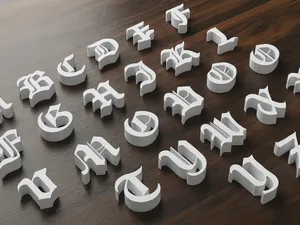 Alphabet Style  -Ghotic-