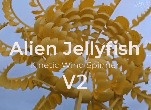 Alien Jellyfish Wind Spinner v2