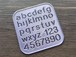 Lowercase Letters and Numbers Stencil