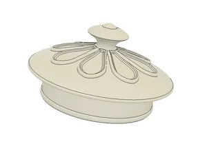 Ceramic Jar Lid Replica (110mm Diameter)