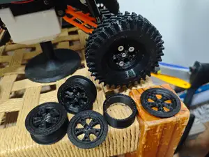 Ruedas 75mm con llantas beadlock para RC (7mm)rc