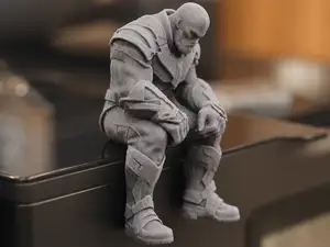 Sad Thanos Sitting on a ledge Figurine!