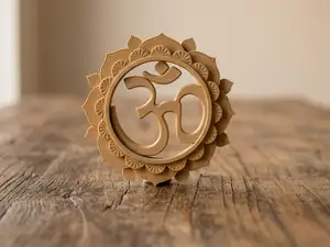 OM in Lotus Mandala Wall Art