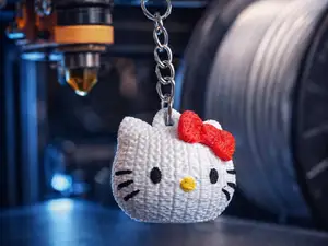 Hello Kitty Schlüsselanhänger / Keychain knitted