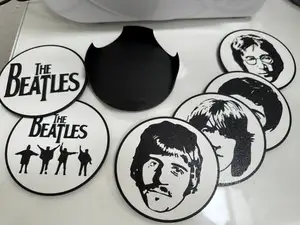 The Beatles Coasters set for drinks, beer, etc... remix
