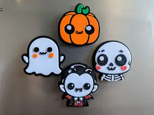Halloween Magnets - Cute and adorable - embossed!