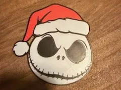 Christmas jack skellington face