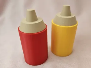 Ketchup & Mustard Bottle Set