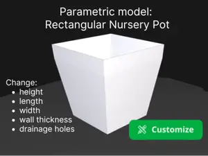 Rectangular Nursery Pot