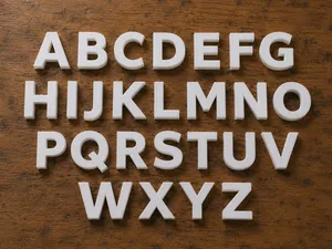 Verdana alphabet uppercase