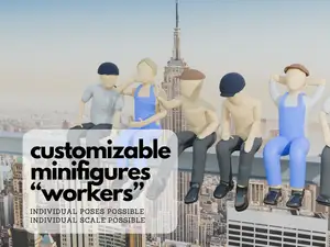 H0 Scale Minifigures "Manhattan Workers"