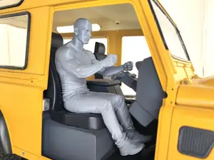 RC car driver figure bald strong male  1:10